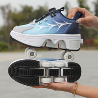 Chaussures à roulettes déformables à la mode, chaussures à roulettes rétractables pour enfants, garçons et filles, chaussures à roulettes à double usage, chaussures à roulettes pour enfants
