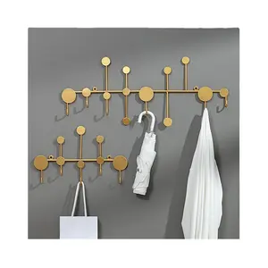 Hot Selling High Quality Modern Luxury Style Metal Wall Hook for Hanging Coat keys Bags Hats Decorative Wall Mounted
