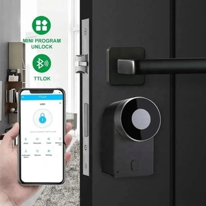 Nouvelle serrure de porte intelligente développée clavier sans fil déverrouillage à distance passerelle ttlock application électronique numérique serrure de porte intelligente - Product Image 1