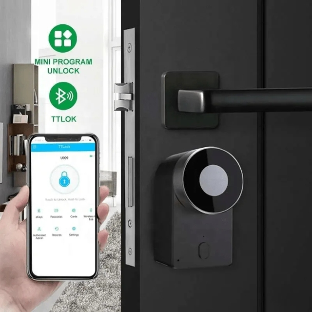 New Developed Smart Door Lock Wireless Keypad Remote Unlock Gateway Ttlock App Electronic Digital Smart Door Lock