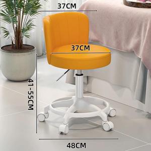 Beauty Salon Pedicure Chair <b>Height</b> <b>Adjustable</b> Swivel Casters Backrest Spa Plastic Massage Function 7-Color LED Salon Furniture - Product Image 4