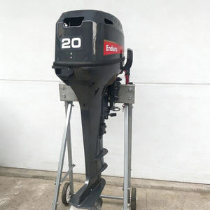Moteur hors-bord pour bateau 20HP 2 temps 276CC avec poignée de commande et réservoir de carburant de 24L - Product Image 1