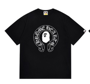 T-shirt en tricot ample imprimé lettres version haute qualité 1:1 pour homme, écologique, respirant, tendance, décontracté, vente chaude, 100% coton - Product Image 2