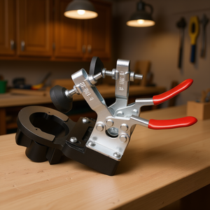 Plantilla para bisagras de muebles de 35 mm de aleación de aluminio con doble abrazadera de fijación y autobloqueo para muebles - Product Image 2