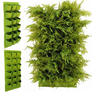 Bolsa de tela de pared tridimensional para plantas, bolsa de cultivo de fieltro no tejido para plantas verdes verticales, 9/18/25/49/64/81 - Product Image 5