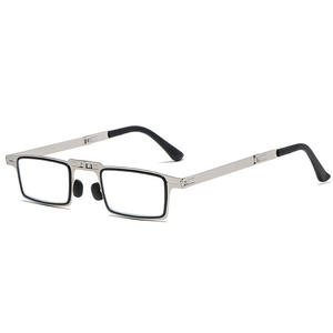 Gafas de lectura plegables con marco de aleación para hombre y mujer, anteojos para <span class=keywords><strong>presbicia</strong></span> con rotación, patas telescópicas - Product Image 4
