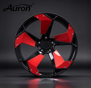 Jante en alliage d'aluminium Auron 17 pouces or multi-rayons monobloc moulée pour la mise à niveau des voitures particulières, vente en gros de jantes forgées pour voitures - Product Image 2