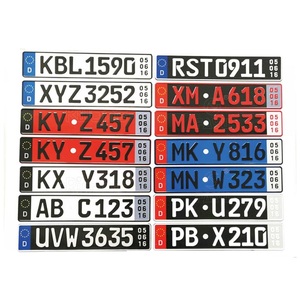 <strong>Euro</strong> Blank Aluminum Car <strong>License</strong> <strong>Plate</strong> With Reflective Film - Product Image 4