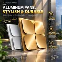 Panneau en aluminium 3D gaufré, panneau en aluminium massif incurvé sur mesure, plafond intérieur