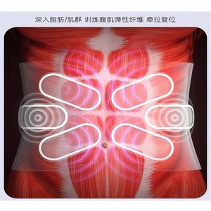 EMS Waist Massager With Microcurrent <b>Heating</b> Compression Exercise Sweat Massage Belt One Size <b>USB</b> Rechargeable - Product Image 3