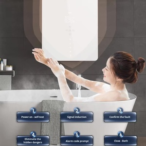 Chauffe-eau instantané sans réservoir électrique/à <span class=keywords><strong>gaz</strong></span>/à batterie avec écran LCD 12-16L, portable pour <span class=keywords><strong>camping</strong></span> extérieur, fabriqué en Chine - Product Image 5