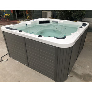 Paresseux spa bain à remous piscine extérieure cascade 5 personnes spa baignoires tube chaud extérieur tina carré intex spa bain à remous <span class=keywords><strong>écume</strong></span> - Product Image 5