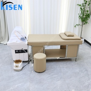 Kisen Mobile Salon Shampoo <b>Bed</b> Complete Head Spa Basin with Independent Water tank LED Light Therapy No Plumbing Installation - Product Image 2