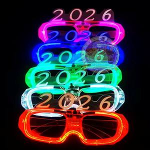 2026年新年ハロウィンパーティーLED点滅メガネプラスチック製ノベルティライトグラス新入荷ディワリ感謝祭クリスマス - Product Image 6