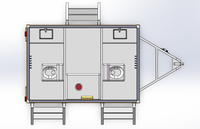 Toilette portable Suihe 3m, remorque latérale