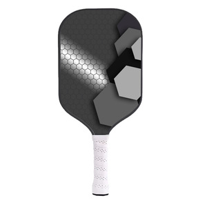 Ensemble de raquettes de pickleball, 4 balles, sac en filet, poignée antidérapante, forme standard, design tendance, adultes, enfants, toutes saisons, bois de peuplier - Product Image 6