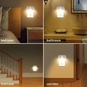 Portable Led Night Light Motion Sensor Lamp Bedroom EU/US Plug Sleeping Mini Bed Automatic <strong>Nightlight</strong> Warmer for Small Bedroom - Product Image 6
