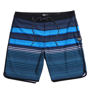 Shorts de bain pour hommes à taille mi-haute, imperméables, respirants, séchage rapide, imprimés par sublimation, teinture unie, en Spandex/Polyester - Product Image 3