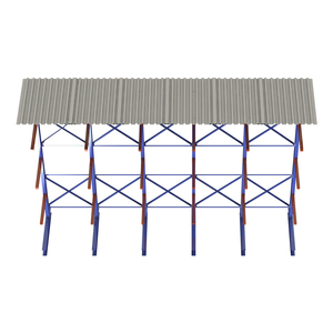 TEL-0014 מותאם אישית מחסן צינור/כבל מתלה מדפים עם גג - Product Image 2