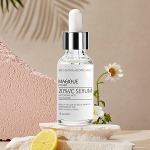 Private Label Anti-età idratante schiarente viso organico 20% vitamina <span class=keywords><strong>C</strong></span> siero siero di acido ialuronico - Product Image 1