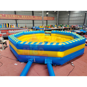 Juego Inflable Comercial Wipeout con Piscina de Bolas Giratoria, Desafío Inflable Last Man Standing Meltdown para Carnaval - Product Image 3