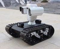 Sasis Robot Kendaraan Inspeksi dan Perlindungan Kebakaran Beroda Rantai Karet Berkualitas Tinggi dengan Kontrol Jarak Jauh
