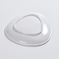 Ensembles d'assiettes rétro de 6 pouces vaisselle assiette alimentaire blanche en mélamine plastique réutilisable sans vaisselle cassable pour mariage d'hôtel restaurant