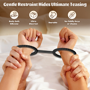 Наручники для взрослых, секс-игрушка, БДСМ-фиксаторы для рук, SM-игрушки для женщин и пар, эротические игры для взрослых, секс-игрушки для фиксации на кровати, БДСМ-игрушки - Product Image 5
