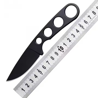 Couteau miniature à lame fixe Sanrenmu S601, couteau EDC à lame pleine, couteau tactique de poche pour le camping avec étui