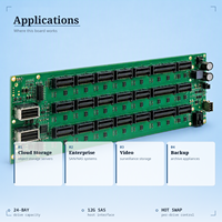 Fabricant de cartes PCB pour serveurs de stockage - Service de fabrication de cartes multicouches haute fréquence personnalisées avec contrôle d'impédance ENIG