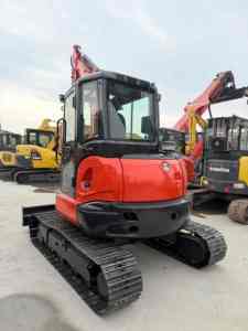 Mini-excavatrice Kubota KX163-5 d'occasion, 5,6 tonnes, petite pelle hydraulique, bon état, matériel de construction d'occasion - Product Image 2