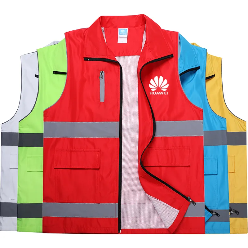 Vêtements de sécurité réfléchissants vestes réfléchissantes Construction de sécurité routière gilet de sécurité réfléchissant haute visibilité