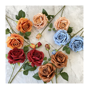 ดอกกุหลาบประดิษฐ์3ดอกจากโรงงาน<span class=keywords><strong>เหม</strong></span>่ยหยางเทียม - Product Image 3