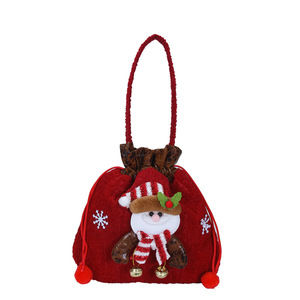 Bolsa de Regalo Navideña, Bolsa Infantil con Diseño de Manzana, Bolsa para Dulces, Bolsa de Regalo de Imitación de Cuero Repujado - Product Image 5
