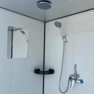 Unité de salle de bain préfabriquée d'intérieur au design moderne Séparation sèche et humide Cabines de douche rectangulaires avec toilettes <span class=keywords><strong>Cabine</strong></span> de salle de douche préfabriquée - Product Image 5