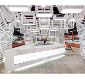 White Backlit <strong>Triangle</strong> Shape Contemporary Marble Stone <strong>Bar</strong> Counter Table for Hotels &amp; Schools - Product Image 1