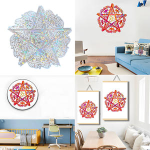 प्रारंभिक जोखिम पांच-नुकीला स्टार दीवार कला डिय सजावटी सिलिकॉन मोल्ड अद्वितीय होलोग्राफिक प्रभावों के लिए नए रचनात्मक ड्रॉप गोंद डिजाइन - Product Image 4