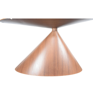 قاعدة طاولة كبيرة بيضاوية اللون من خشب الجوز الحديدي بتصميم بسيط من FANTIAN للمنزل على شكل قاعدة/فندق - Product Image 5