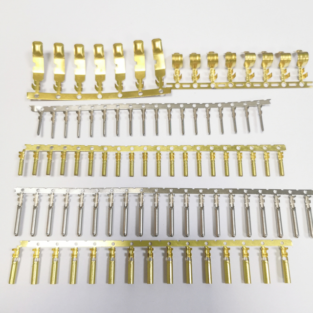 Lear Round Automotive Copper Alloy Composite Blade Tab Pin Car With High Quality Voltmeter Crimp Pin Faston Terminals Female 3mm