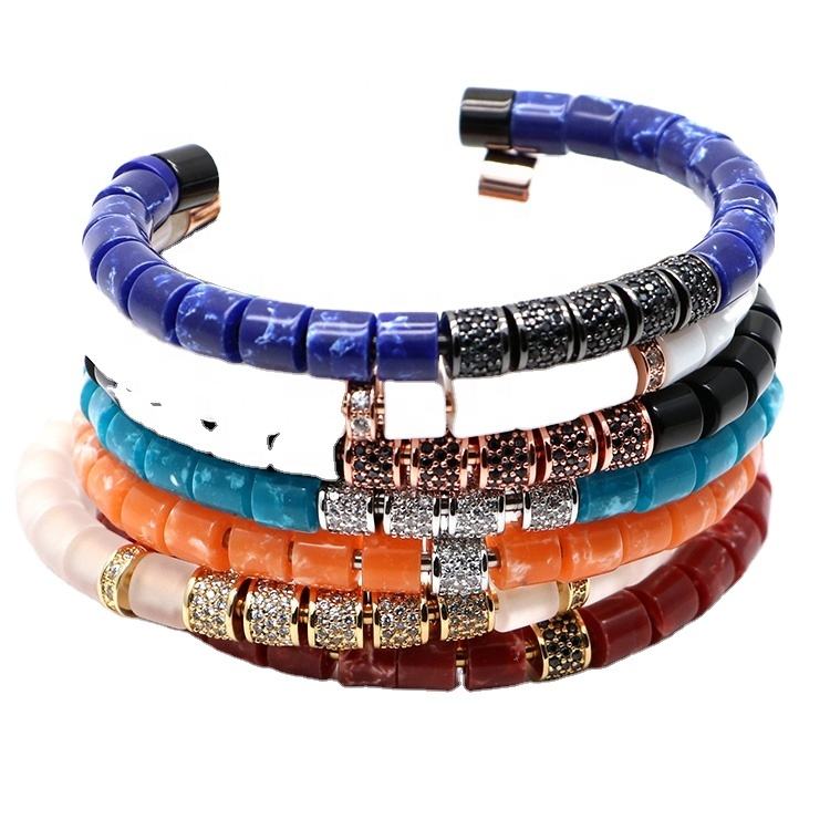 Anil Arjandas Bracelets Odian Jewelry Stone Beads Bangle LAPIS