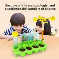 Kit scientifique de station météo pour enfants, expérience de culture de plantes STEM, jouet éducatif, apprentissage de l'écologie et du climat, cadeau nature, vente en gros