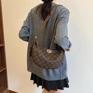 Bolso Bandolera de Lujo para Mujer, Estilo Dumpling, de Piel Sintética, con Correa Ancha para el Hombro, Estilo Vintage, Moda 2025 - Product Image 3