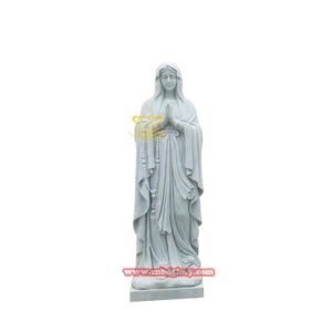 Excellente sculpture religieuse en marbre Vierge Marie et bébé Jésus Statues pour églises - Product Image 3