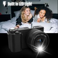 Appareil photo numérique à zoom optique 10X 4K Vidéo 64MP Photo avec écran rabattable de 2.88 pouces et lumière LED pour la photographie
