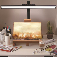Lampe de bureau LED tactile moderne de haute qualité avec bras long et pince, idéale pour la lecture et la protection oculaire au travail ou sur ordinateur, parfaite pour les salles de lecture.