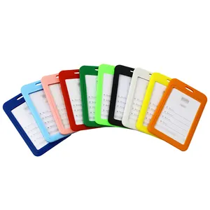 गर्म बिक्री पारदर्शी हार्ड प्लास्टिक पीपी डबल साइड आईडी कार्ड धारक थोक