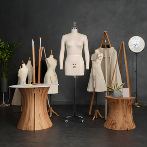 Female Stand-Style Sewing Model Foam Upper-Body Dress Form Mannequin <strong>Dummy</strong> with Head &amp; Arm Features <strong>for</strong> Adults - Product Image 1