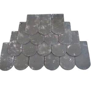 Teja <span class=keywords><strong>de</strong></span> <span class=keywords><strong>Pizarra</strong></span> <span class=keywords><strong>Negra</strong></span> Natural China <span class=keywords><strong>de</strong></span> Alta Calidad y Bajo Precio, <span class=keywords><strong>con</strong></span> Forma <span class=keywords><strong>de</strong></span> Escama <span class=keywords><strong>de</strong></span> Pescado y Cabeza Redonda, para Techos <span class=keywords><strong>de</strong></span> Casas y Villas - Product Image 1