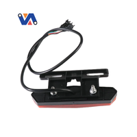 NUEVA IMAGEN Luz trasera de bicicleta Lámpara de advertencia de seguridad LED impermeable para OUXI V8 E bike Scooter