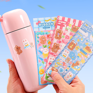 Autocollants décoratifs transparents personnalisés en gros, mignons et de dessin animé, durables, imperméables, écologiques, logo d'entreprise personnalisé pour la promotion - Product Image 6